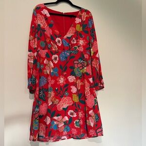 J Crew Ratti Print mini dress 10 red floral​​